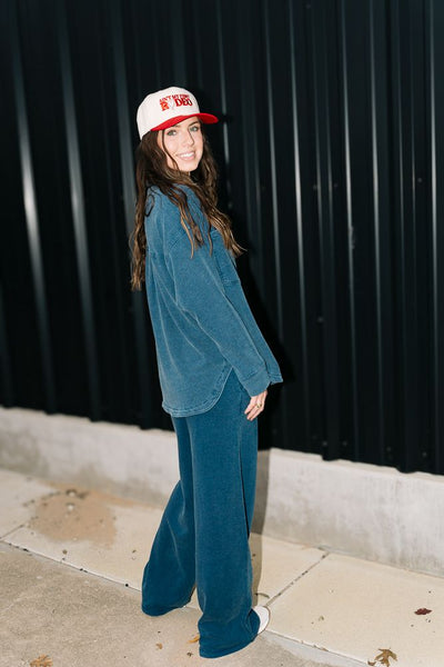 Hunter Knit Denim Pant Indigo ZP243565 - Southern Soule Designs