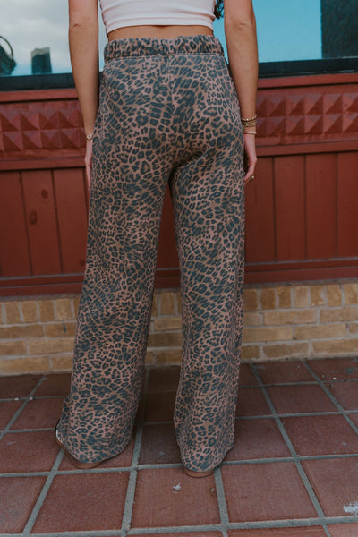 Hunter Leopard Kint Pant Desert Tan ZP253355 - Southern Soule Designs