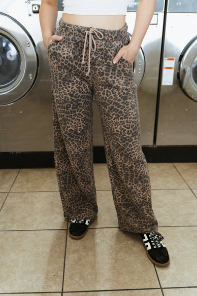 Hunter Leopard Kint Pant Desert Tan ZP253355 - Southern Soule Designs