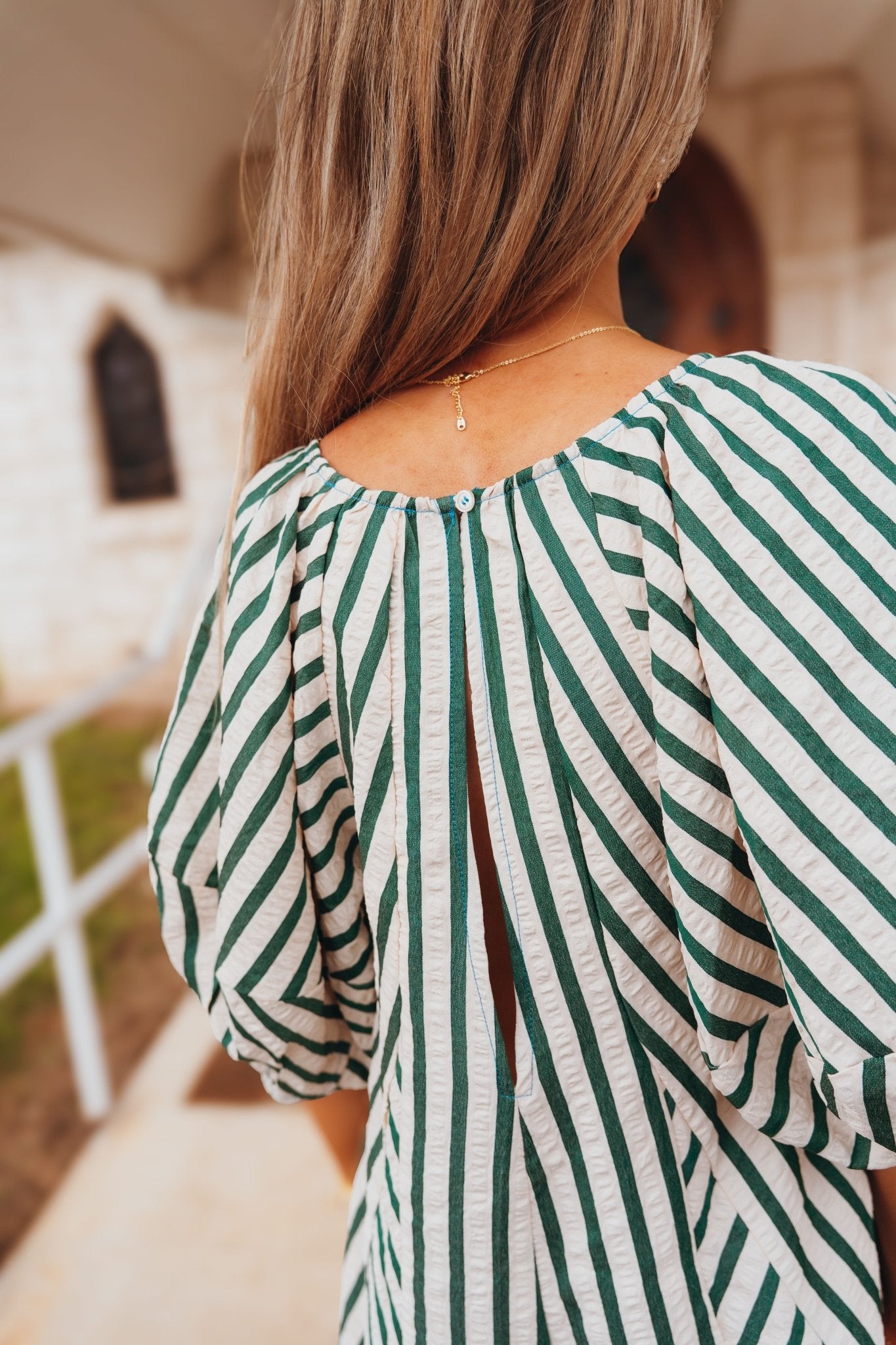 Hunter Striped Oversized Romper IR2141 - Southern Soule Designs