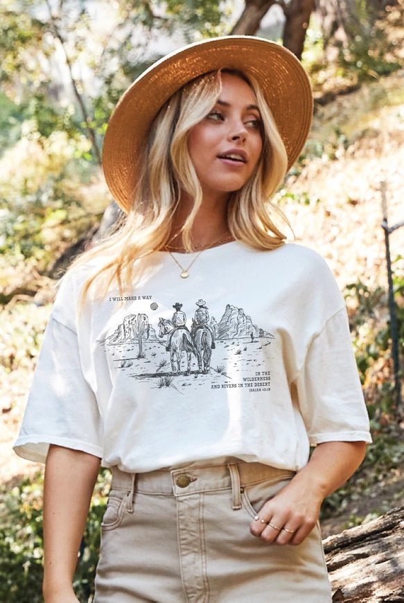 I will make a way Cream tee - Southern Soule Designs