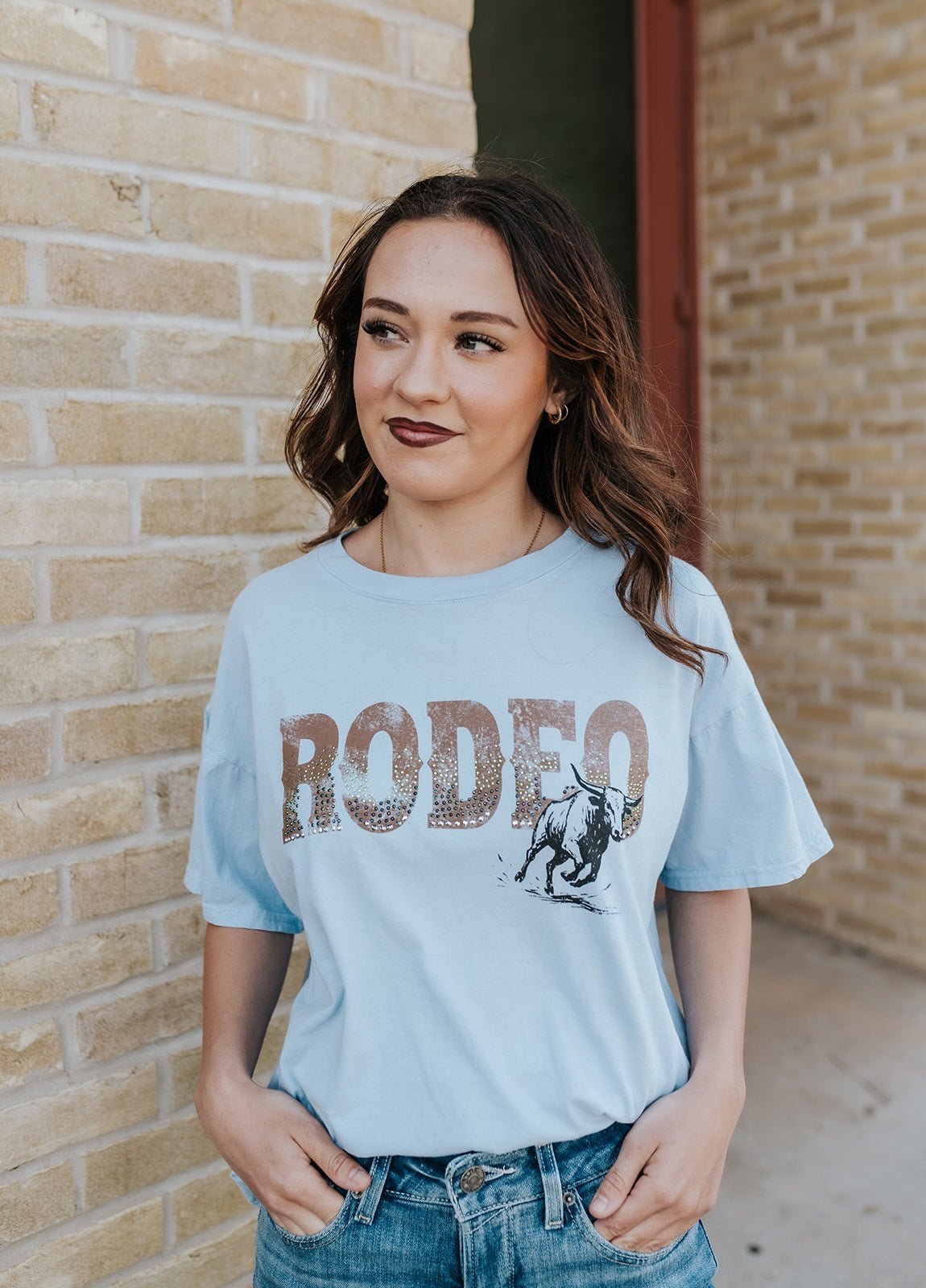 Ice Blue Rodeo Big Boy Tee - Southern Soule Designs