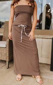Iced Coffee Knit Jersey Two-Piece Set SST25754 - Southern Soule Designs