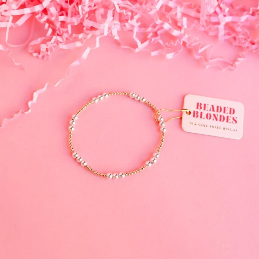 ILY Bracelet Gold w/ Silver - Southern Soule Designs