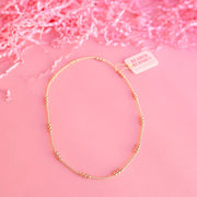 ILY Gold Beaded Necklace - Southern Soule Designs