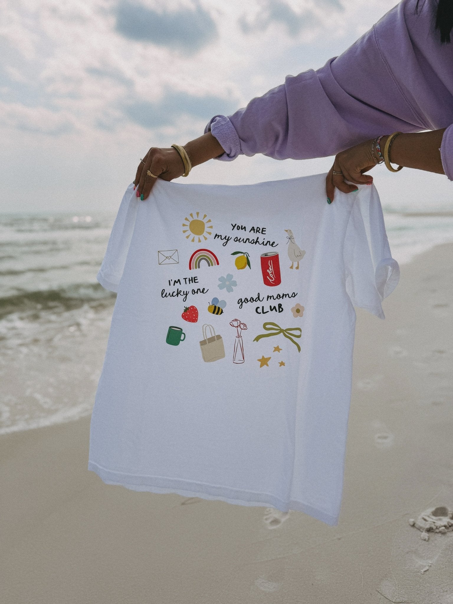 I'm the Lucky One Icon Graphic Tee White - Southern Soule Designs
