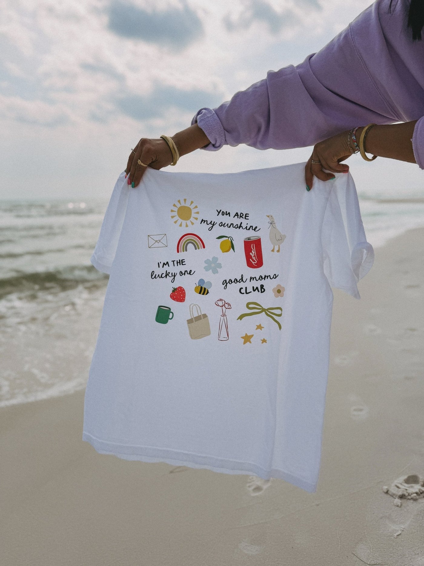 I'm the Lucky One Icon Graphic Tee White - Southern Soule Designs