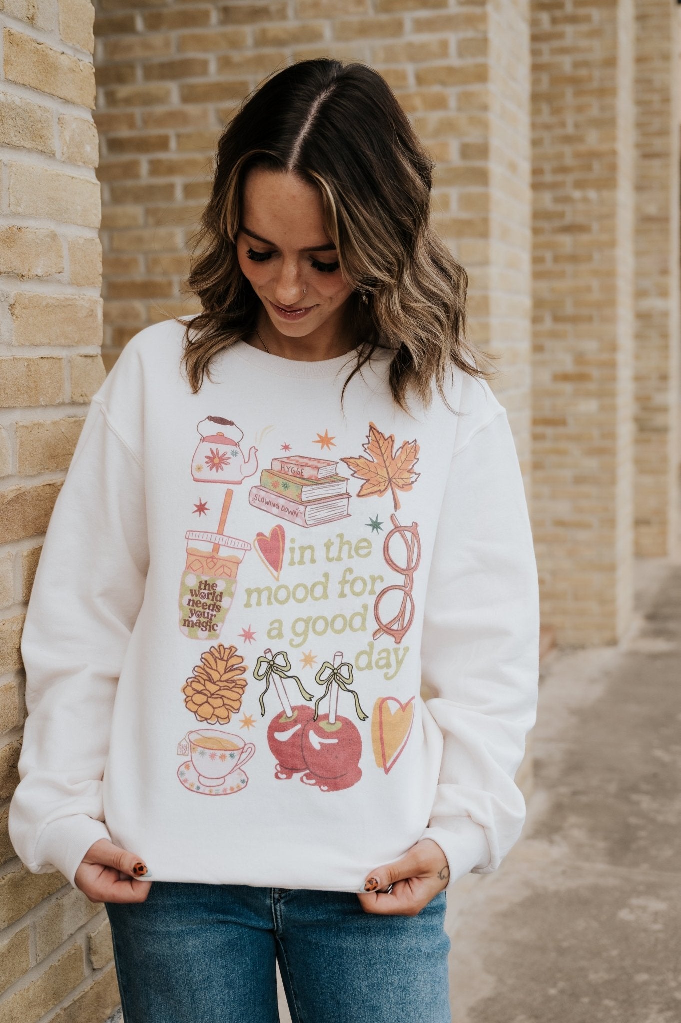 In the Mood Fall Vibes Sweatshirt - Southern Soule Designs