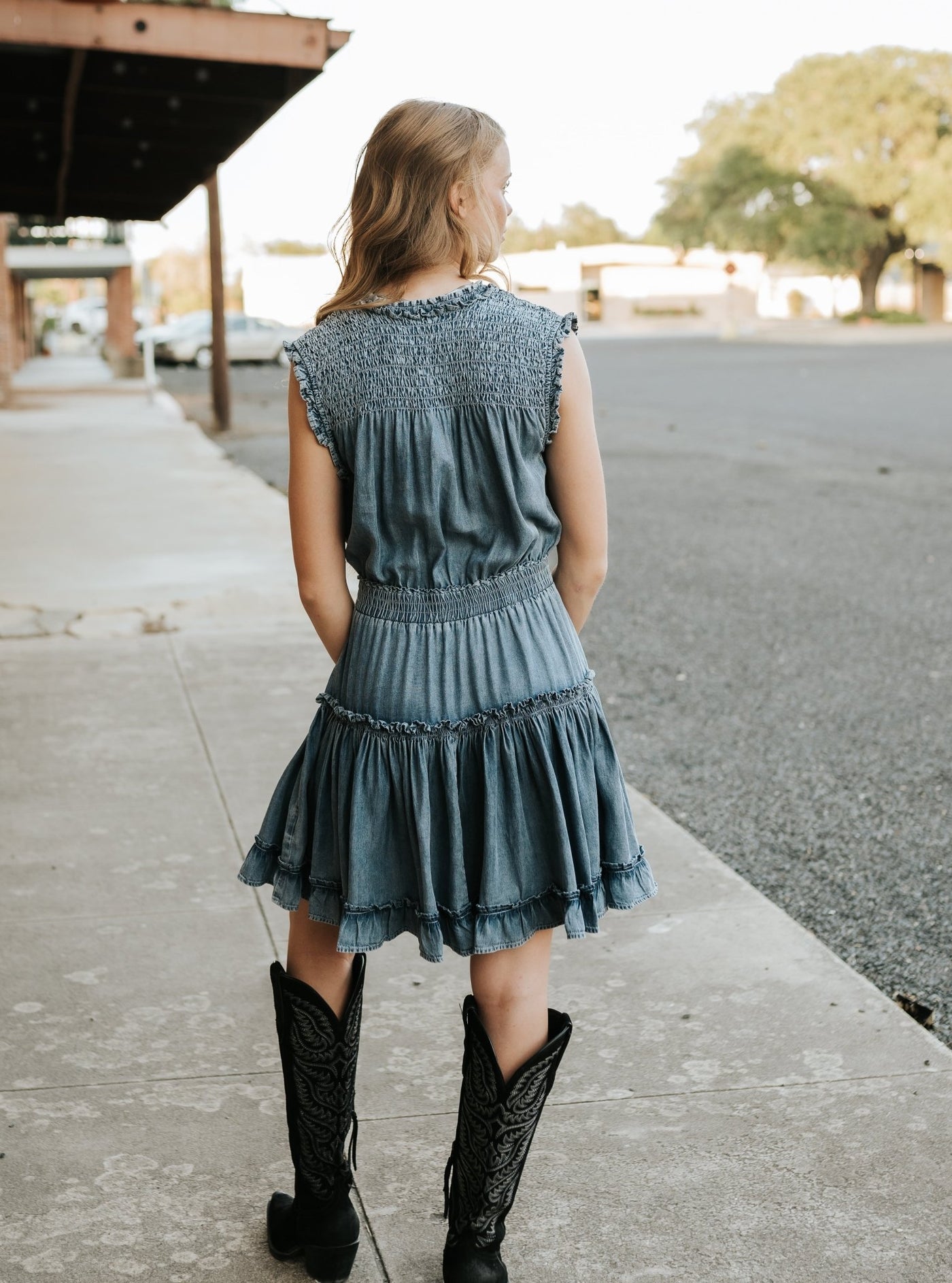 Independence Blue Melodie Dress - Southern Soule Designs