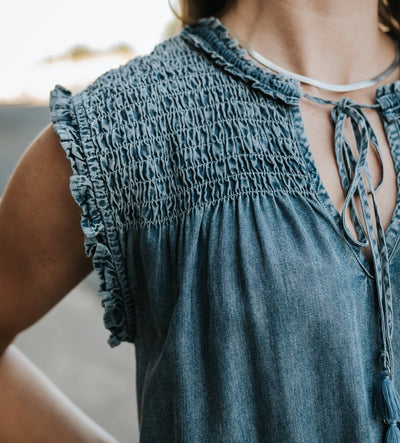 Independence Blue Melodie Dress - Southern Soule Designs