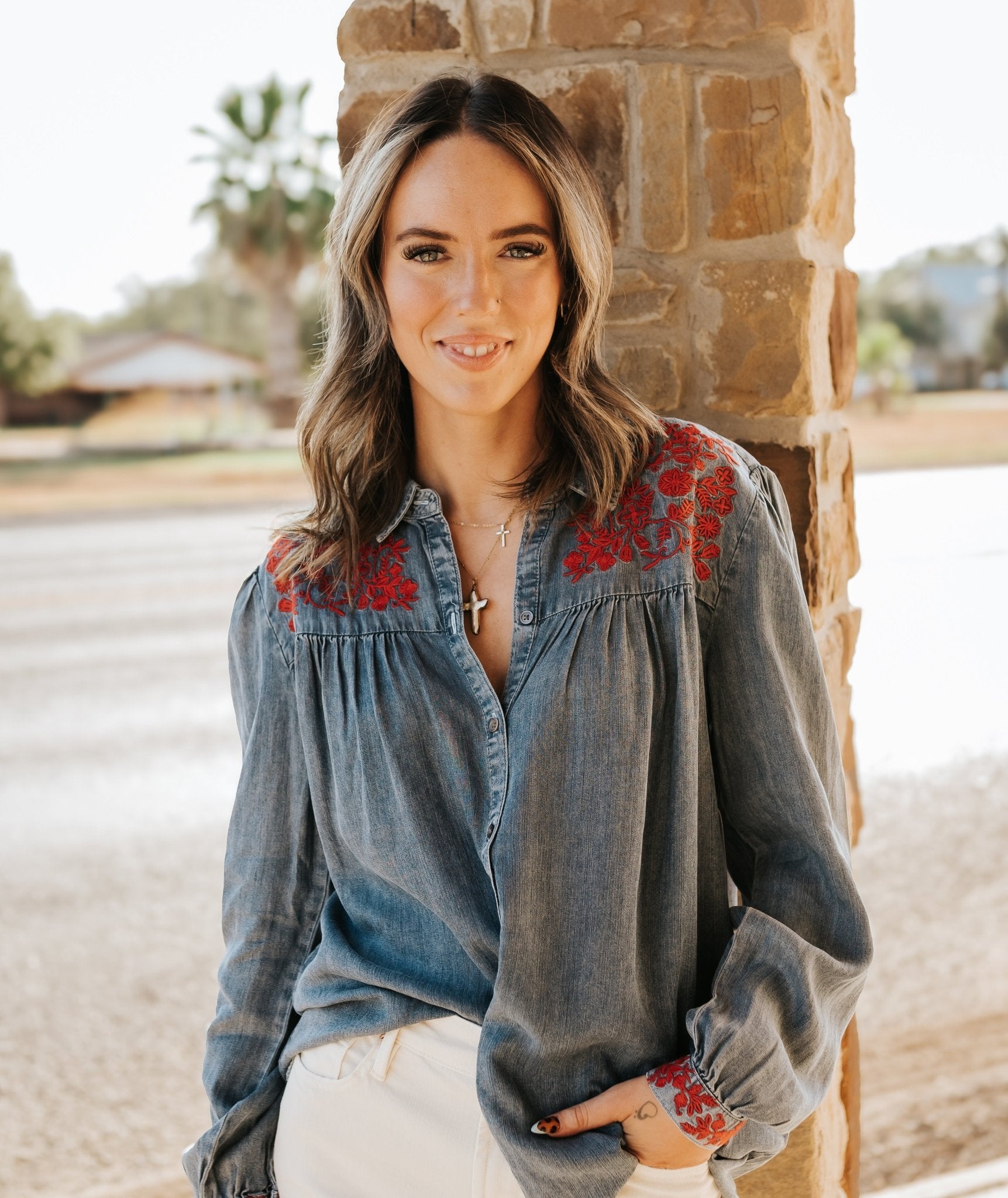 Independence Blue Nasrin Top - Southern Soule Designs