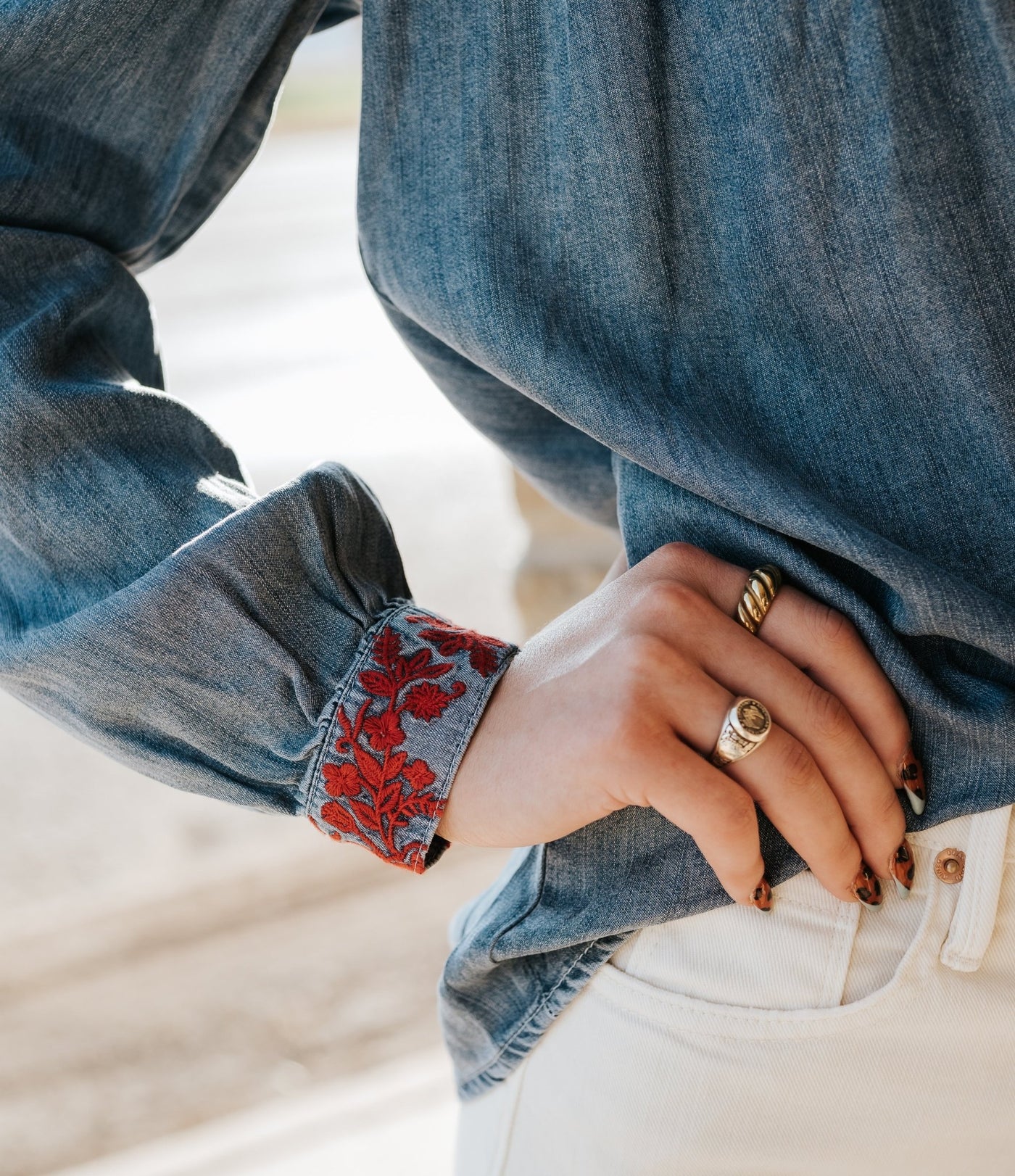 Independence Blue Nasrin Top - Southern Soule Designs