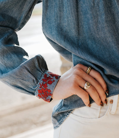 Independence Blue Nasrin Top - Southern Soule Designs