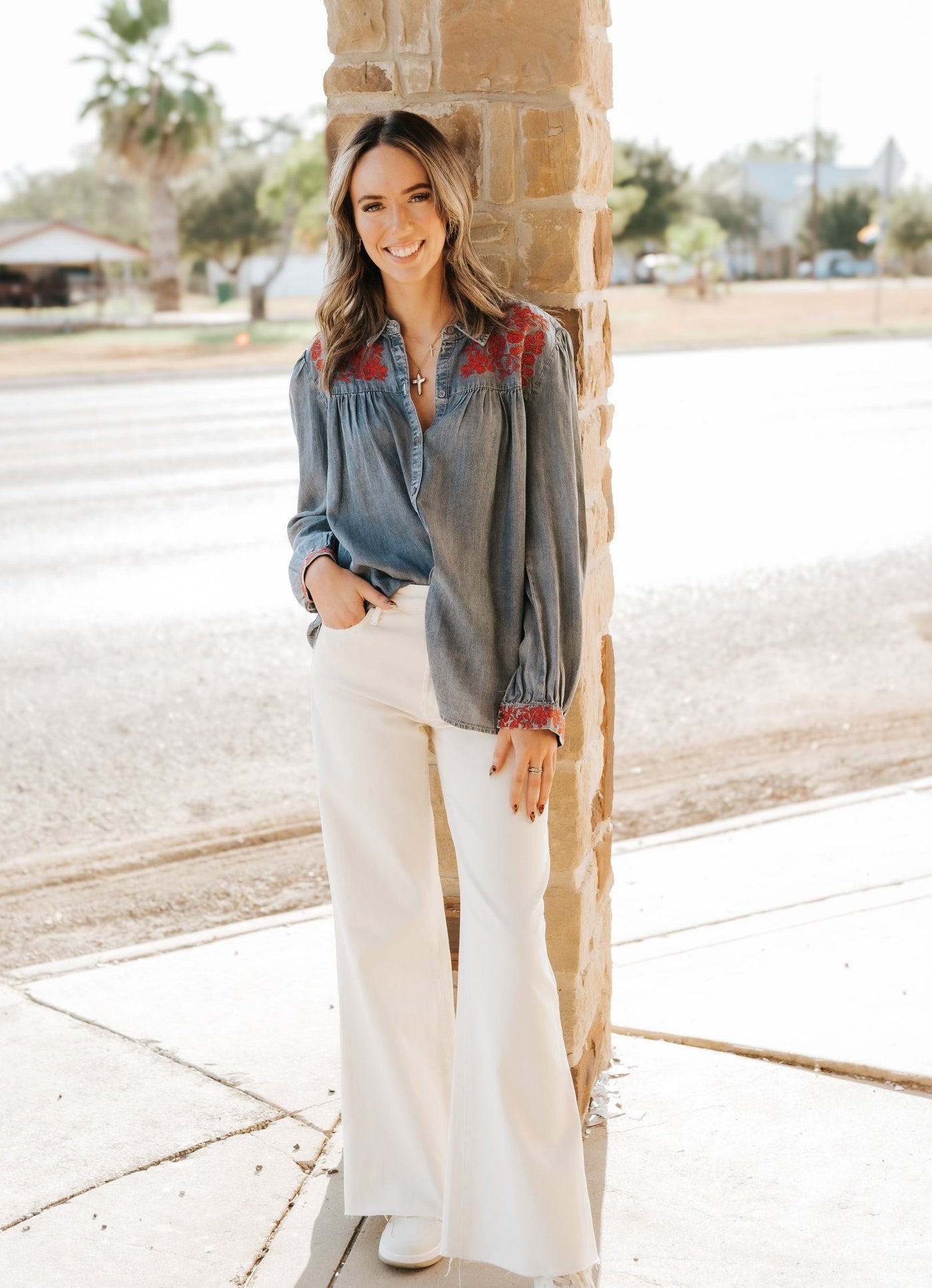 Independence Blue Nasrin Top - Southern Soule Designs