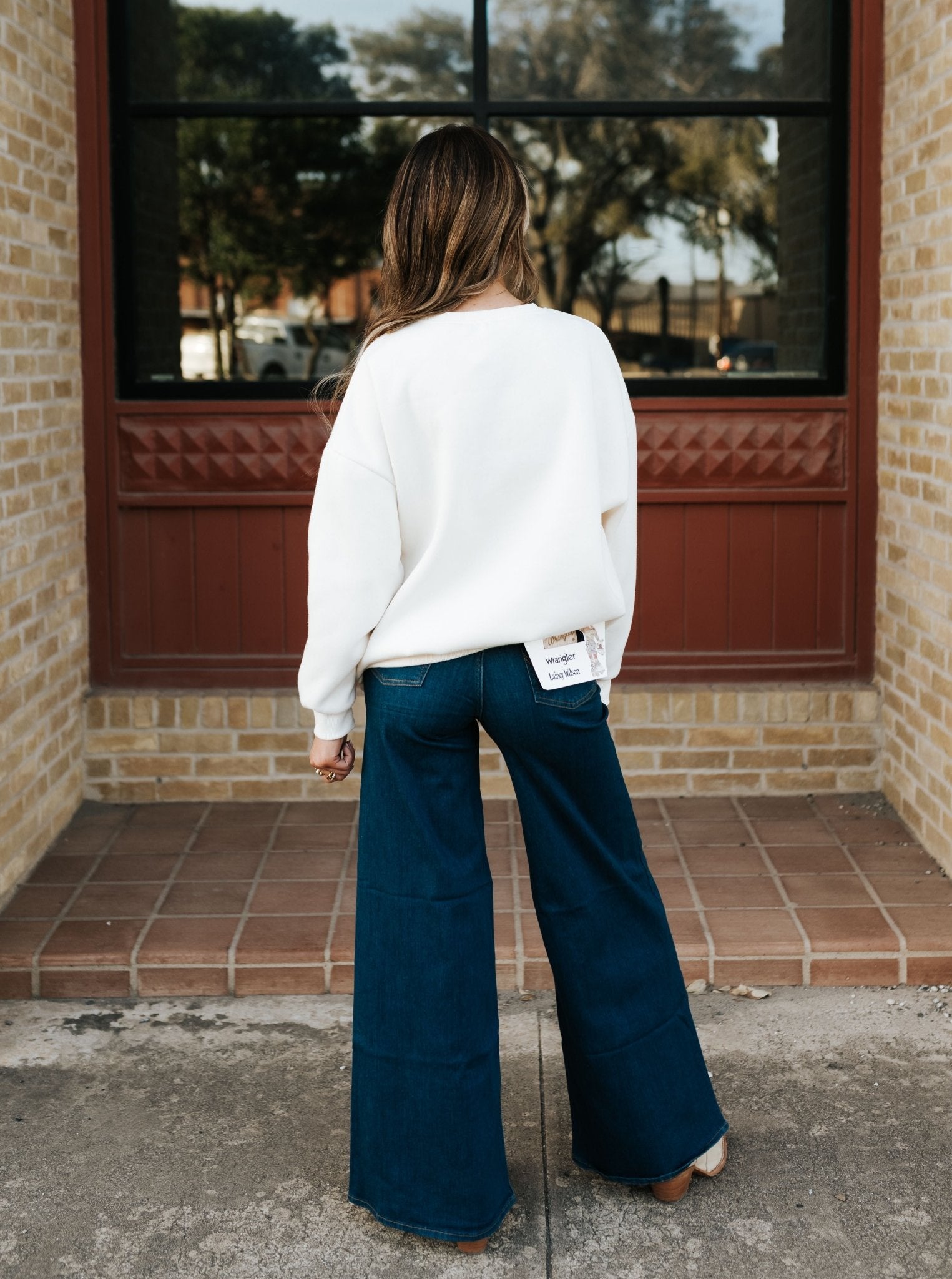 Ivory Brie Cowgirl Sweatshirt PST1812 - Southern Soule Designs