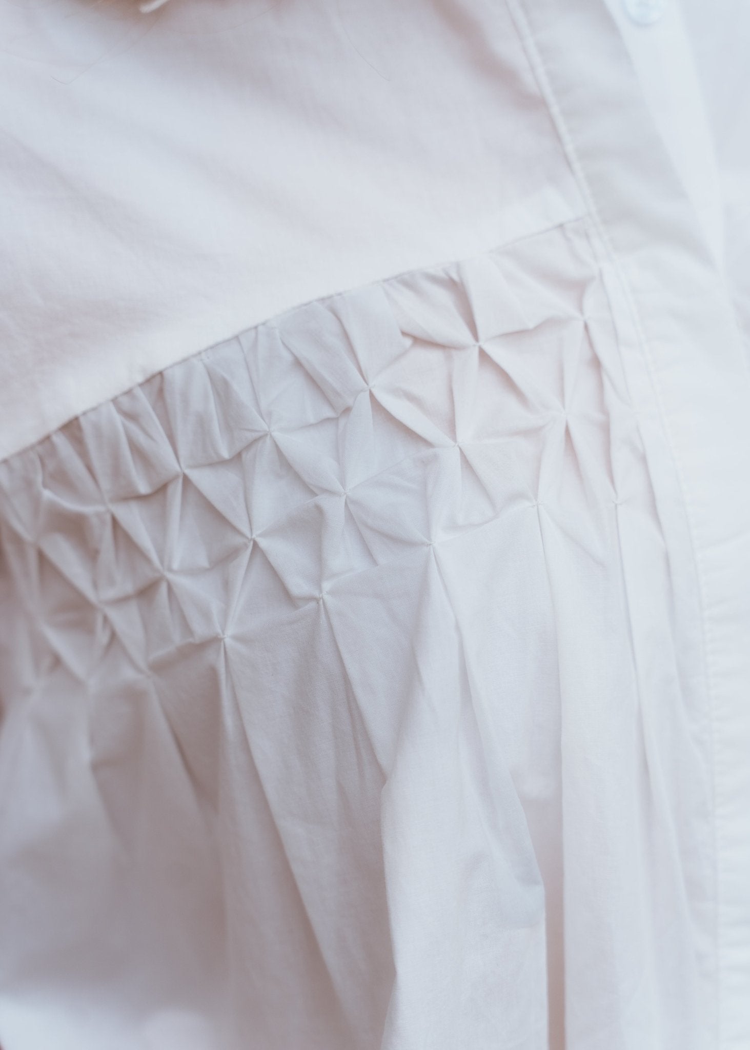 Ivory Button Long Sleeve Blouse with Ties T4257 - Southern Soule Designs