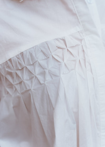 Ivory Button Long Sleeve Blouse with Ties T4257 - Southern Soule Designs