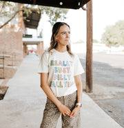 Ivory Dilly Dallying Graphic Tee - Southern Soule Designs