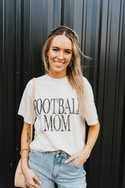 Ivory Football Mom Tee - Southern Soule Designs