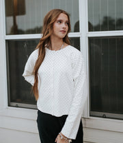 Ivory Ribbed Cardigan TBO14356 - Southern Soule Designs