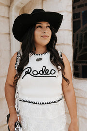 Ivory Rodeo Sleeveless Sweater TH4215 - Southern Soule Designs