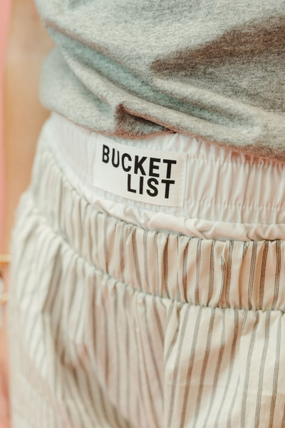 Ivory Stripe Exposed Boxer Shorts P5492 - 1A - Southern Soule Designs