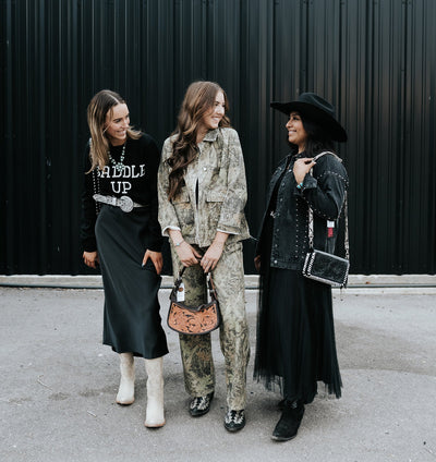 Izabel Luxe Satin Skirt Black ZK253219 - Southern Soule Designs