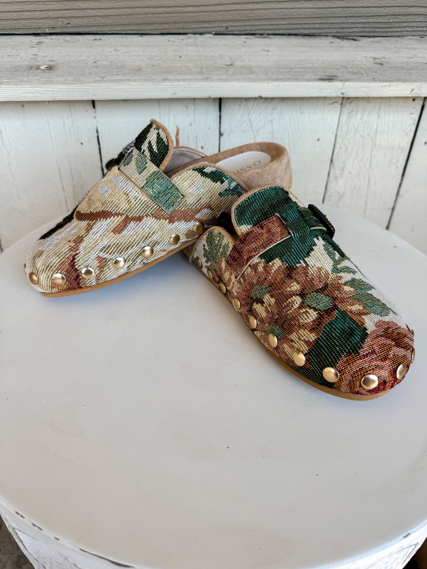 The Toni Clog Floral Tapestry
