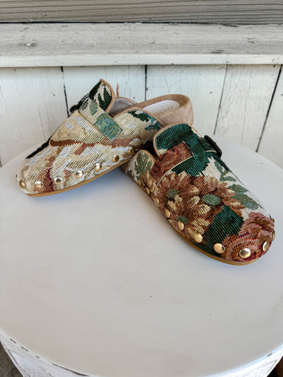 The Toni Clog Floral Tapestry