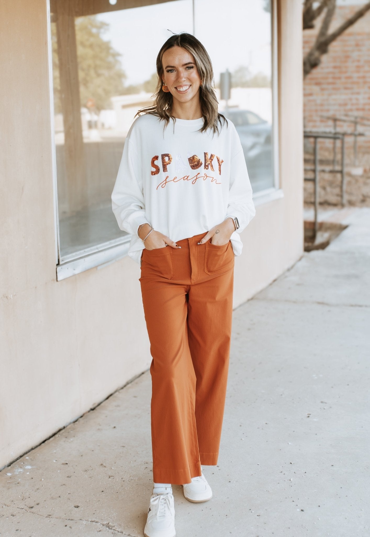 Jake Wide Leg Pant Rust 82190016RU - Southern Soule Designs