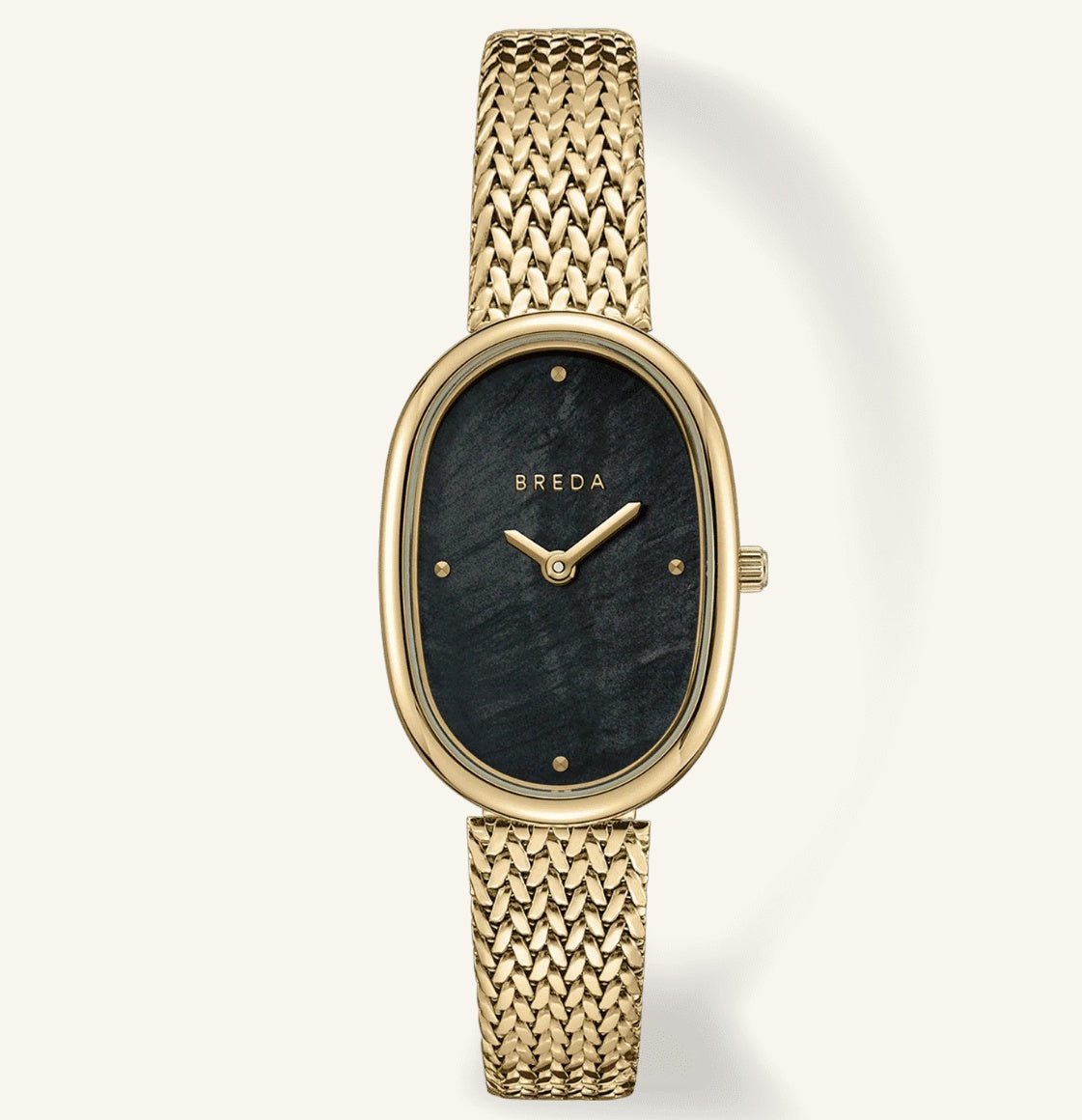 Jane Tethered Gold/Blk Mesh Watch 23MM 1741r - Southern Soule Designs