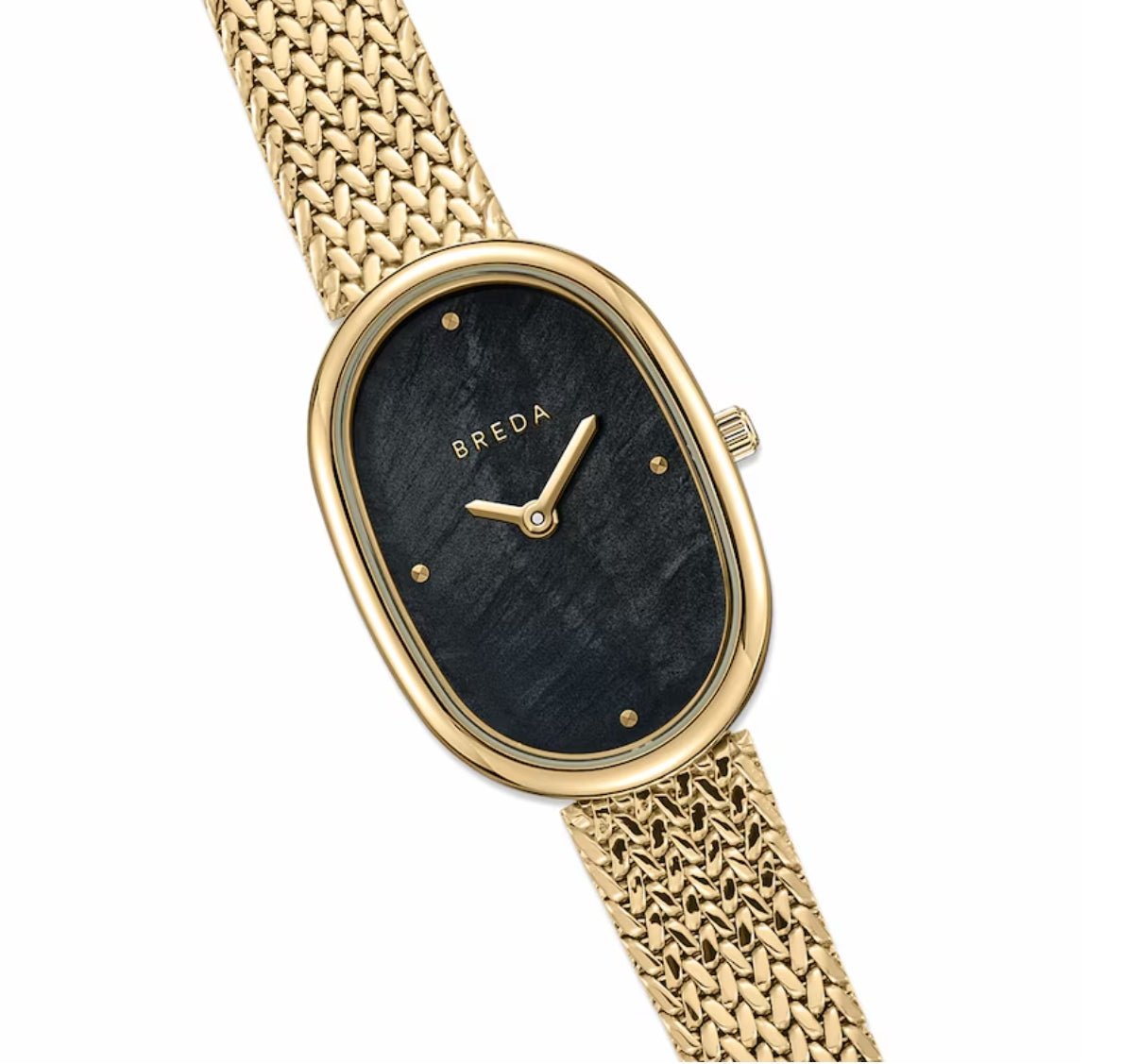 Jane Tethered Gold/Blk Mesh Watch 23MM 1741r - Southern Soule Designs