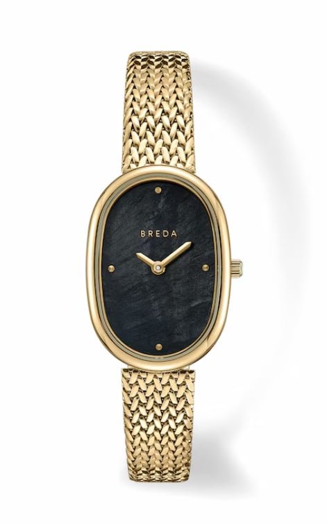 Jane Tethered Gold/Blk Mesh Watch 23MM 1741r - Southern Soule Designs