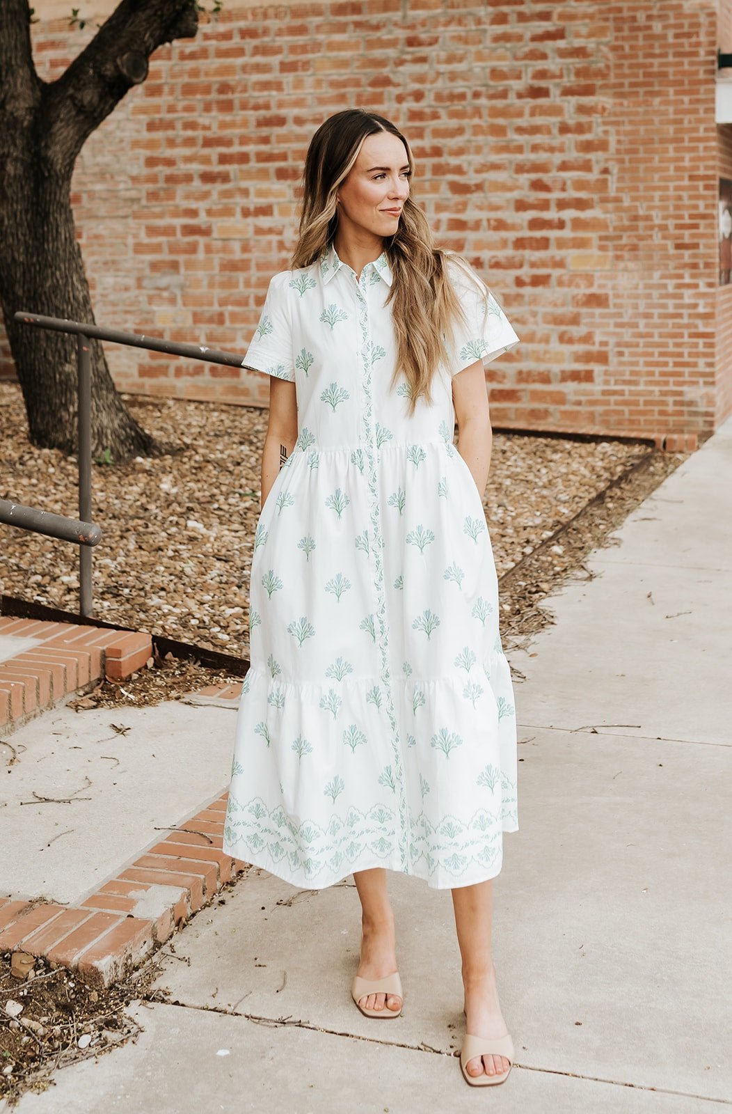 Jema Bell Blooms Blue Dress - Southern Soule Designs