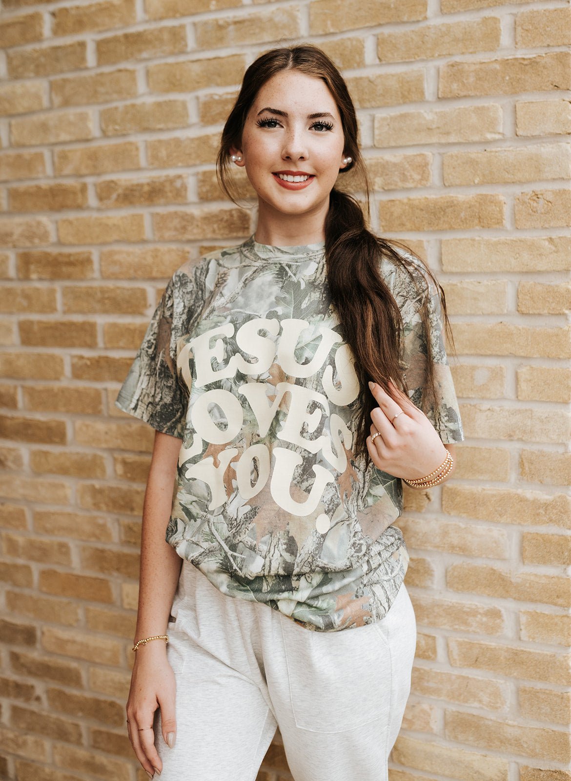 Jesus Loves You Camo Tee - Southern Soule Designs
