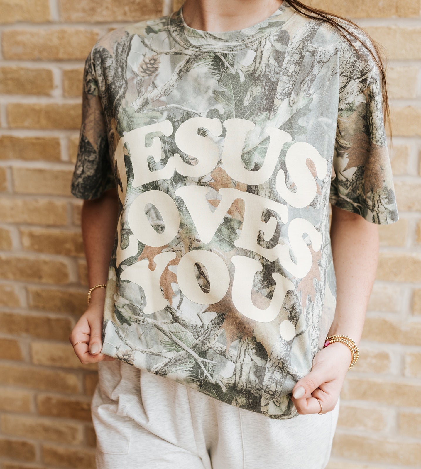 Jesus Loves You Camo Tee - Southern Soule Designs