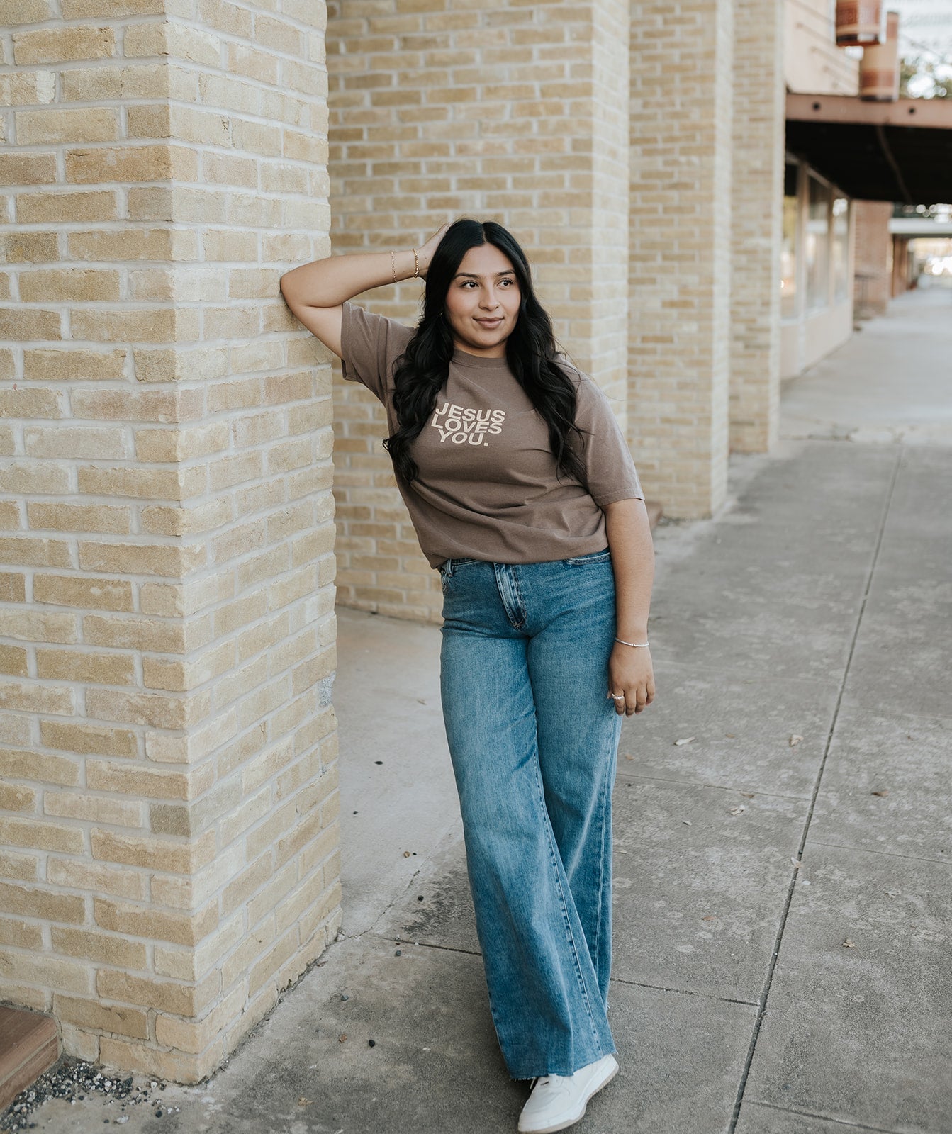 Jesus Loves You Espresso Tee - Southern Soule Designs