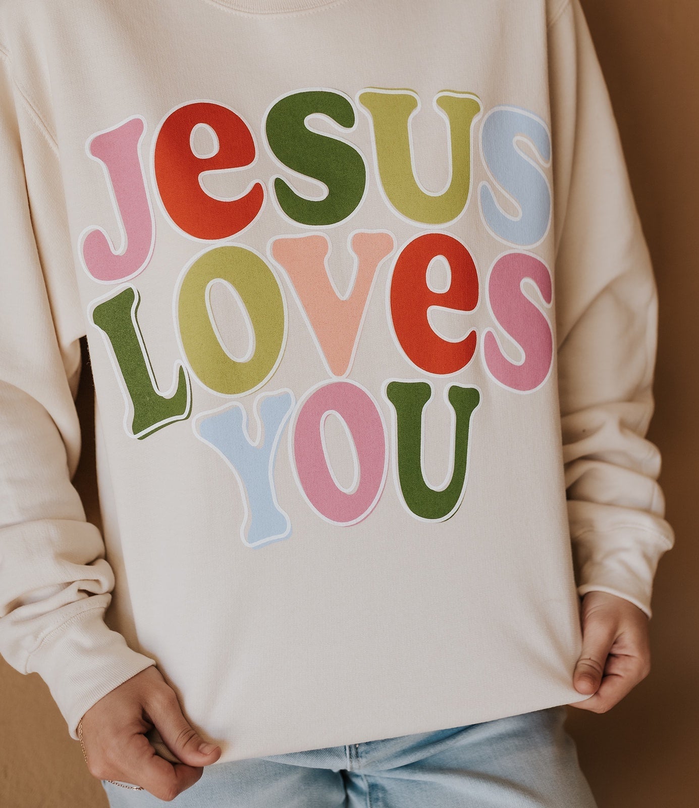 Jesus Loves You Sweatshirt - Southern Soule Designs