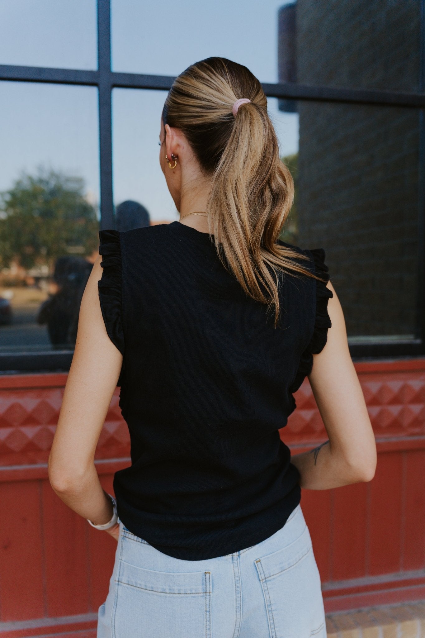 Jet Black Bridgette Top - Southern Soule Designs