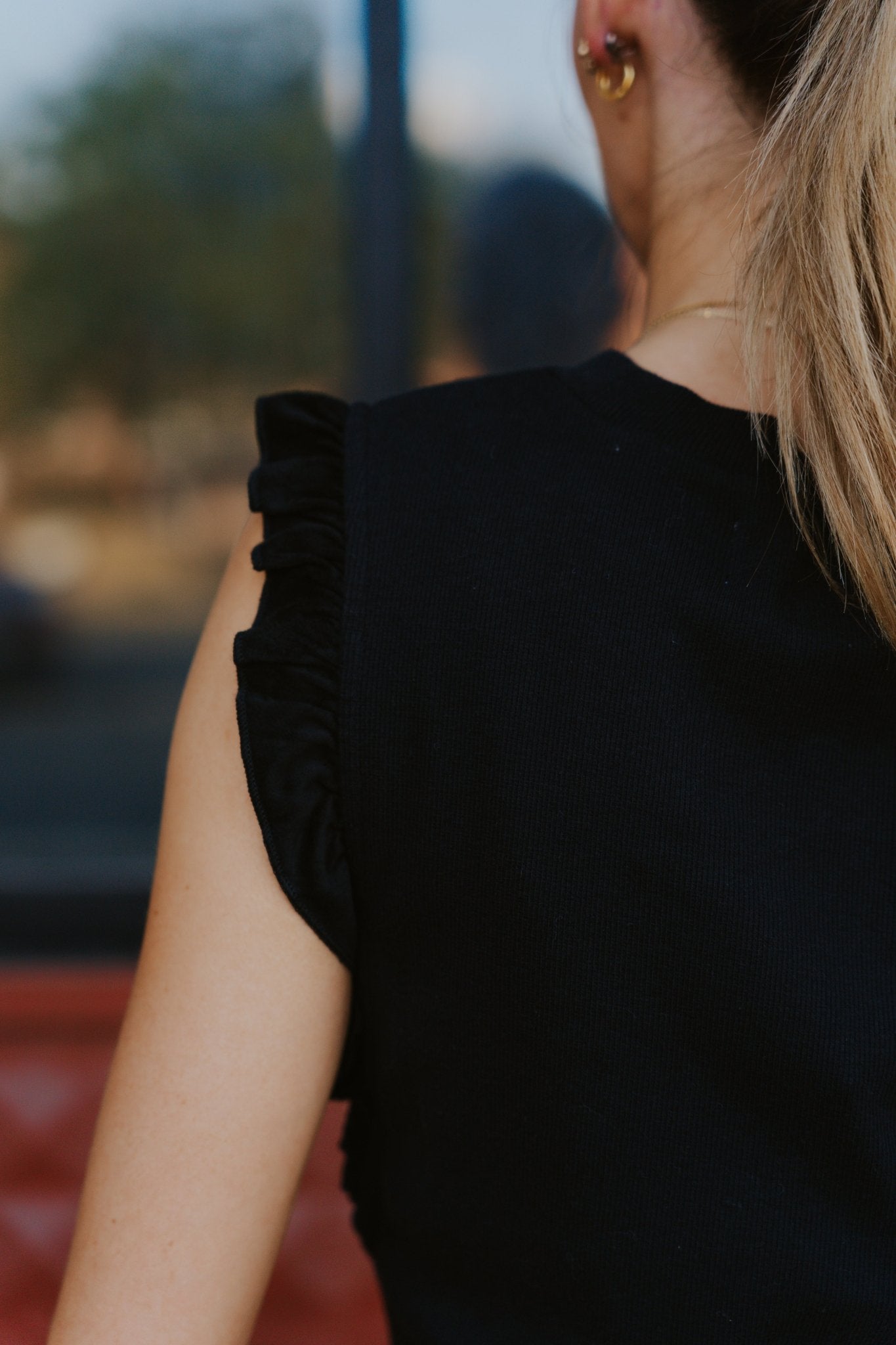 Jet Black Bridgette Top - Southern Soule Designs