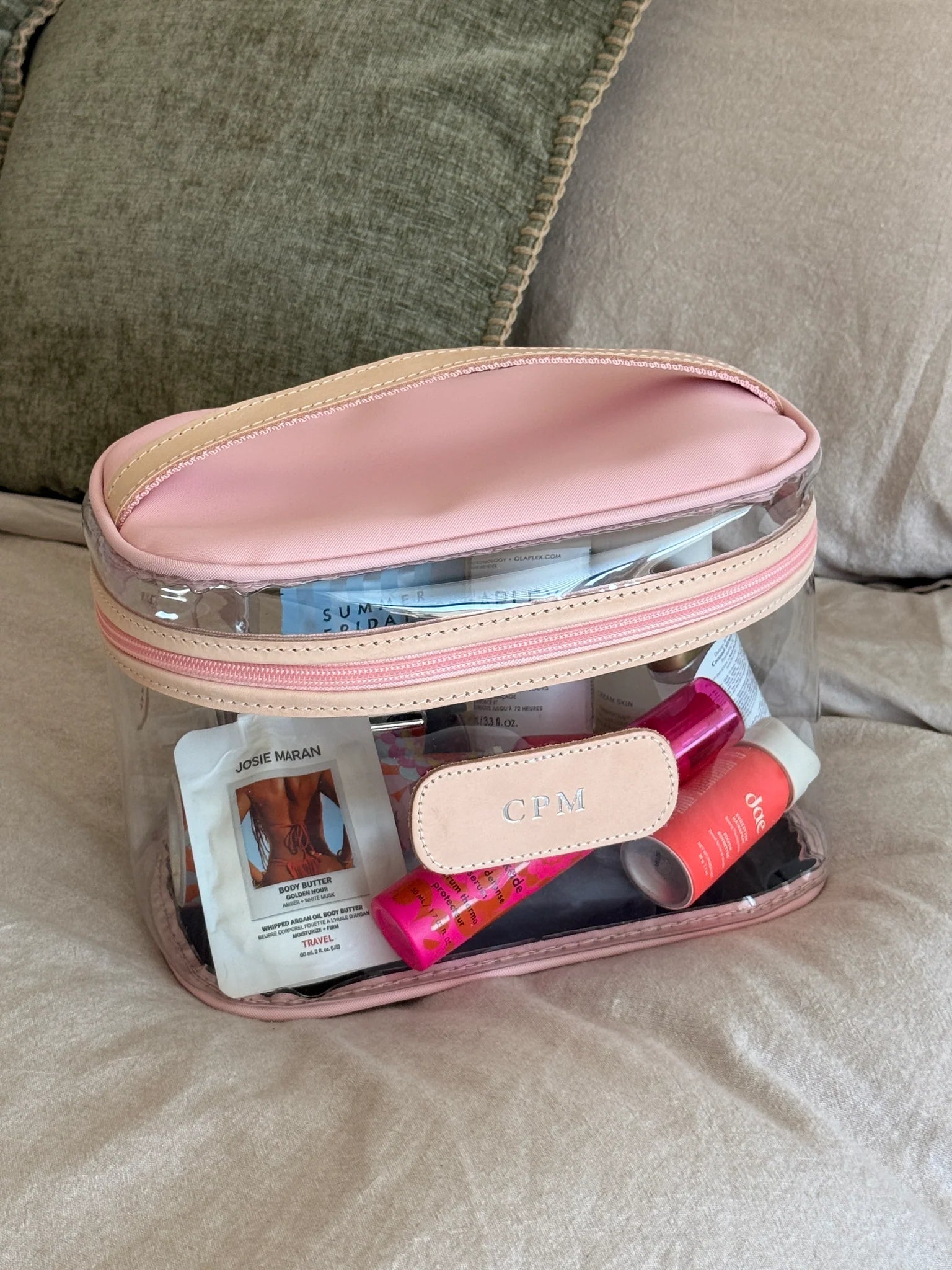 JH Clear Makeup Case - New - Southern Soule Designs