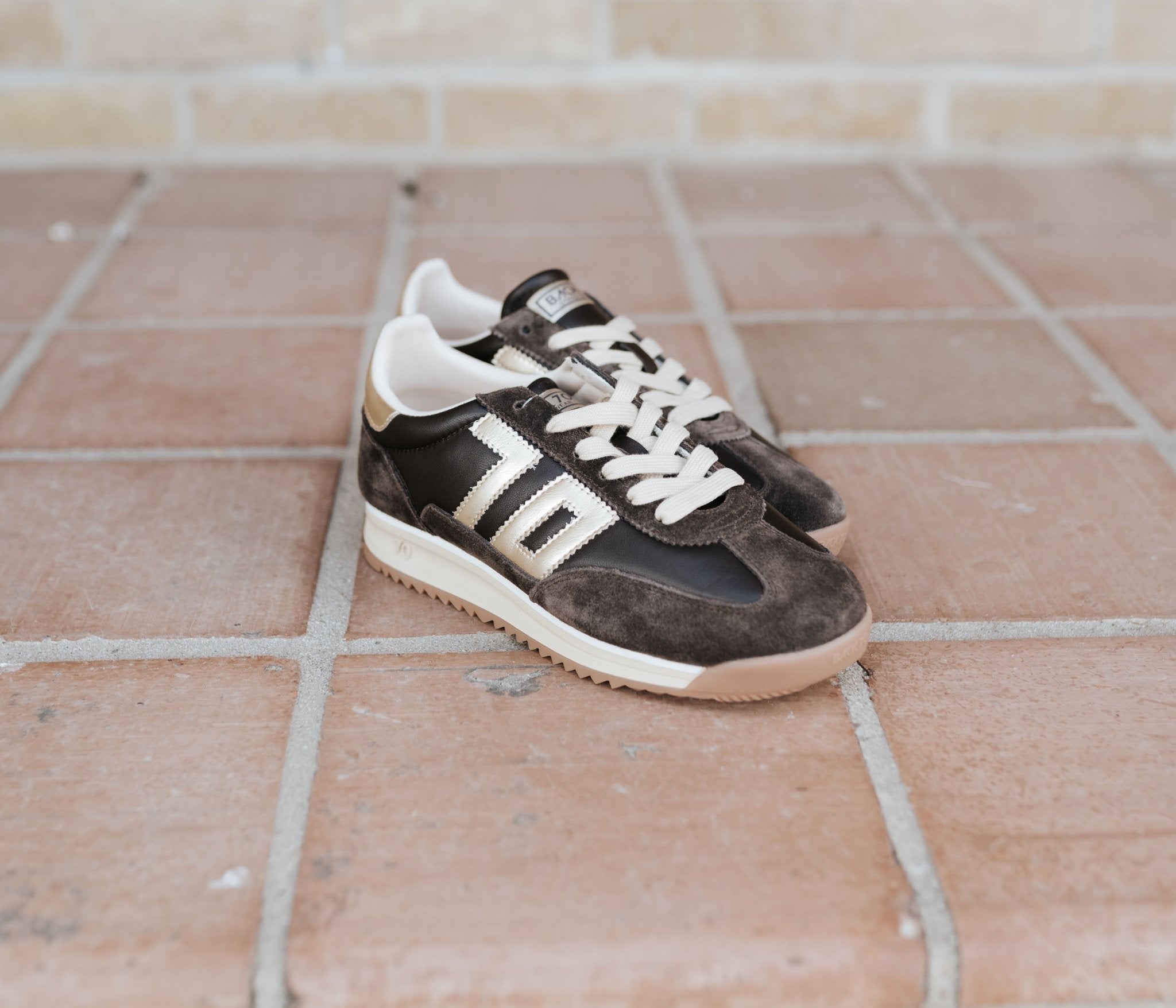 Jogger Coffee Gold Sneaker - Southern Soule Designs