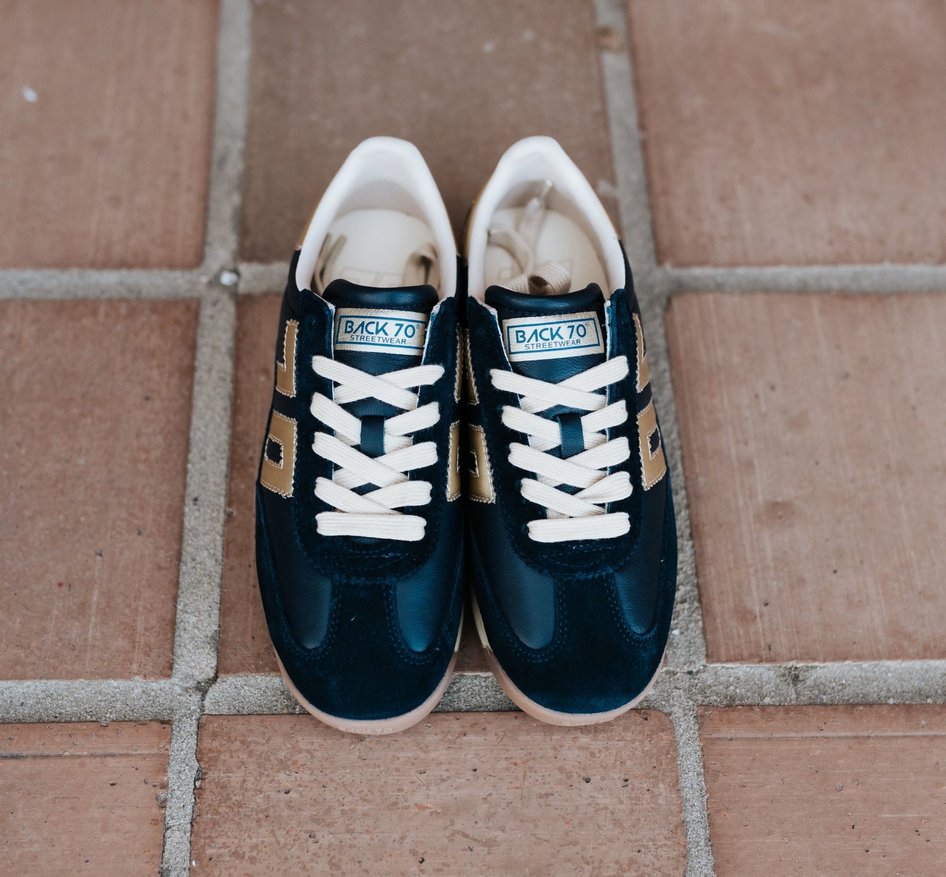 Jogger N Navy Gold Sneaker - Southern Soule Designs