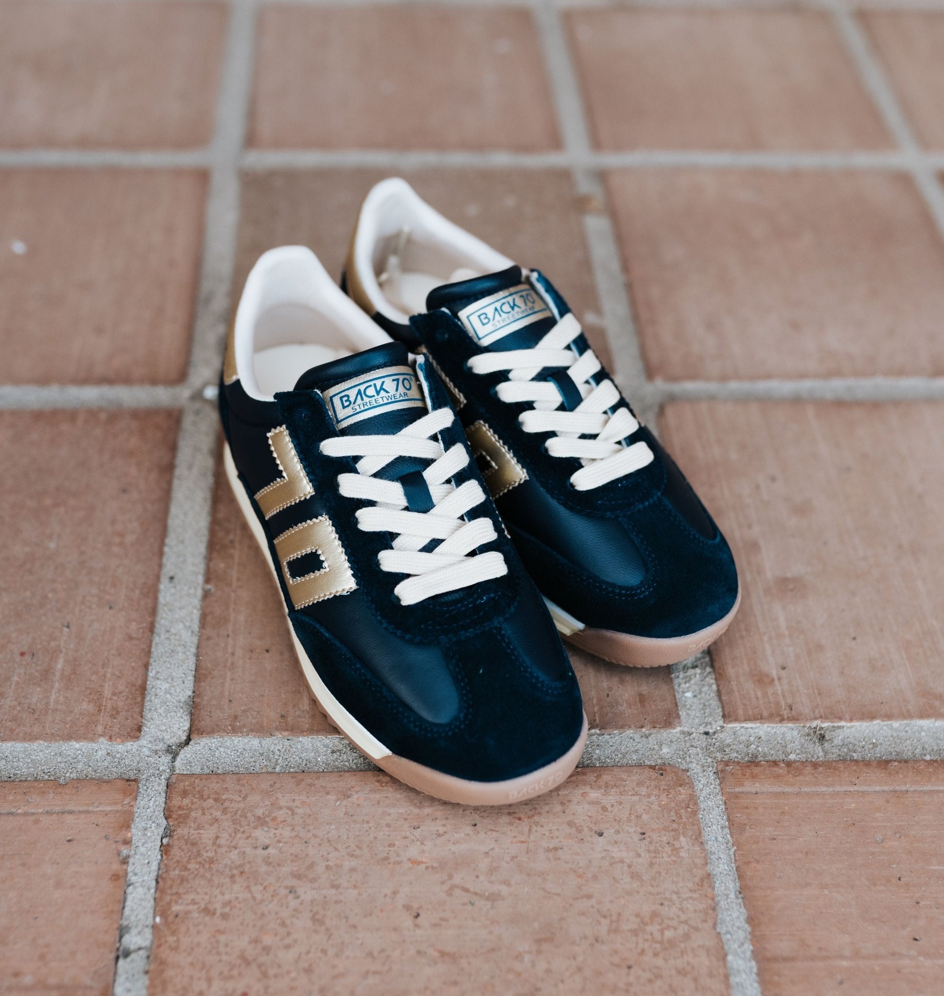 Jogger N Navy Gold Sneaker - Southern Soule Designs