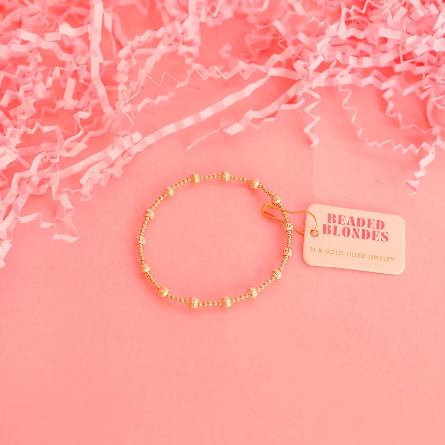 June Gold Fluted Bracelet - Southern Soule Designs