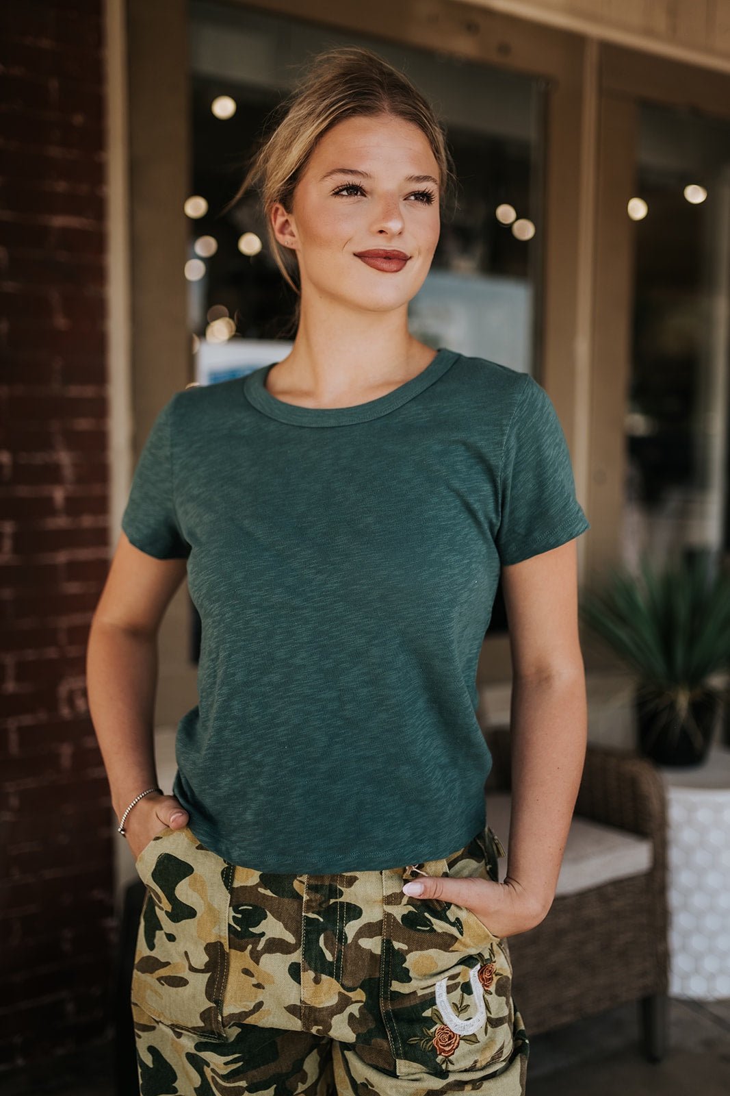 Junie Emerald Cove Slub Tee ZT262980 - Southern Soule Designs