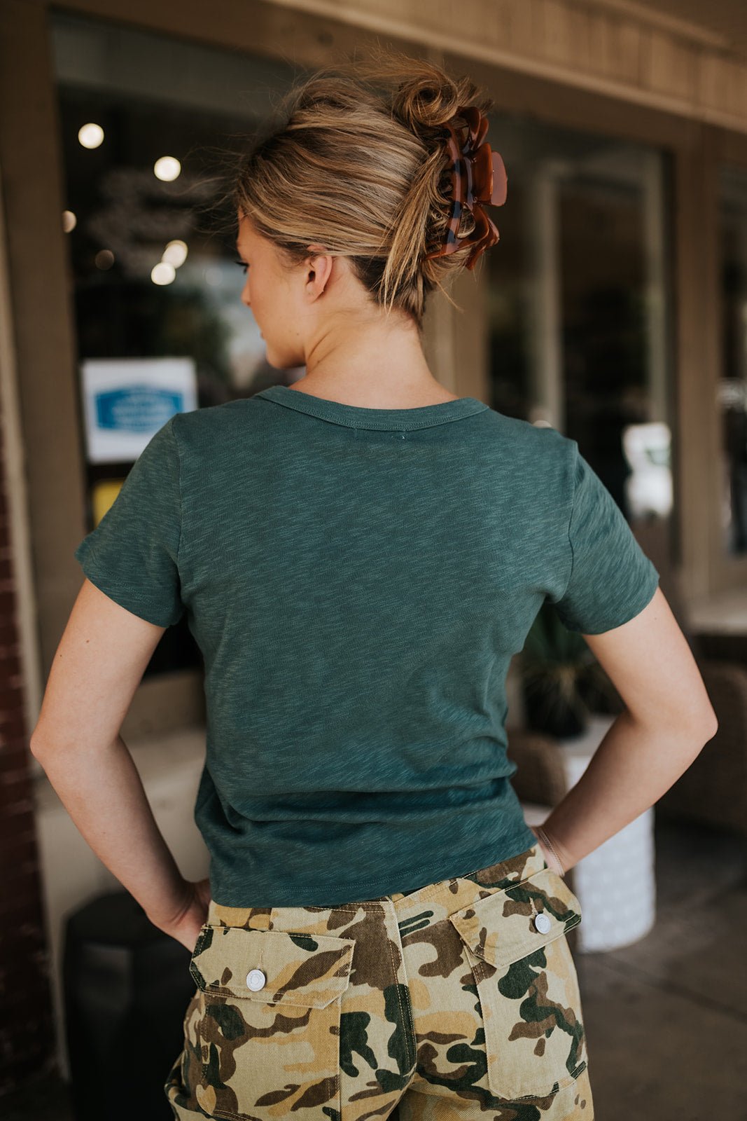 Junie Emerald Cove Slub Tee ZT262980 - Southern Soule Designs