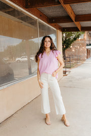 Just Black Denim Sea Salt High Rise Utility Wide Leg Pant BP353J - Southern Soule Designs