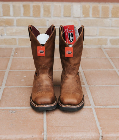 Justin Men's Ames Walnut Brown Boot HL4225 - Southern Soule Designs