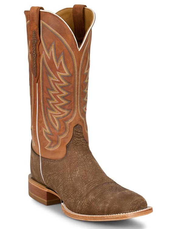 Justin Men's Cowman Tan Orange Cowhide Boot CX1322 - Southern Soule Designs